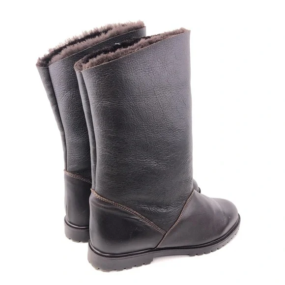 La Canadienne Brown Leather Winter Boots 8.5M - Picture 6 of 13